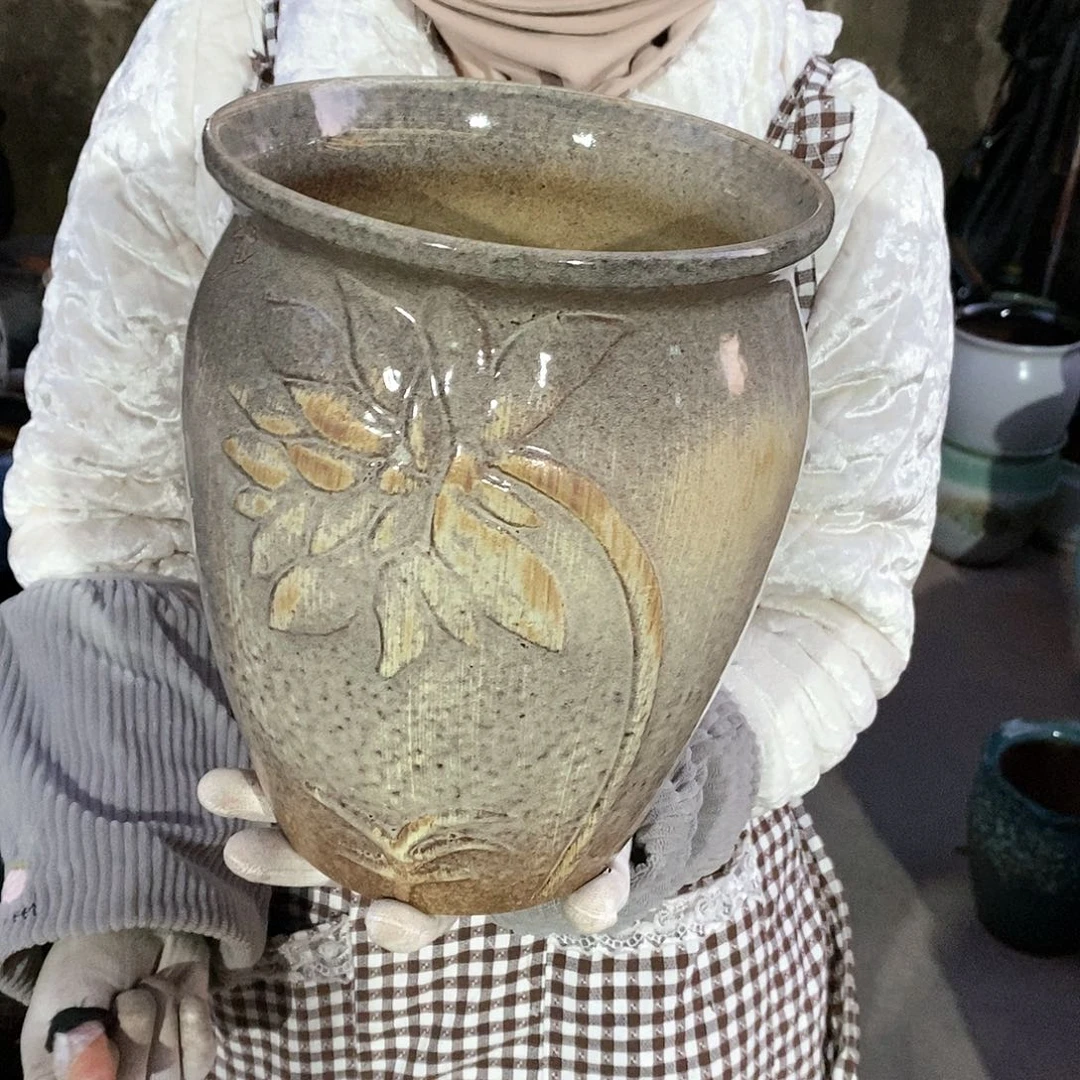 紫砂花盆正品口20高25