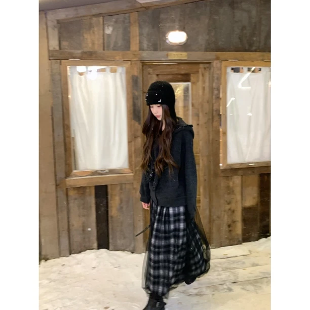 【赵小小&普拉多艺术】8718 重工钉珠夹克外套连帽宽松巨好看慵懒风