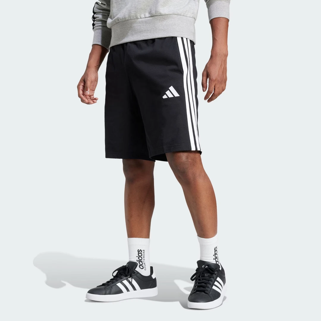 adidas/阿迪达斯男子M 3S SJ 10 SHO运动休闲针织健身短裤JE6405