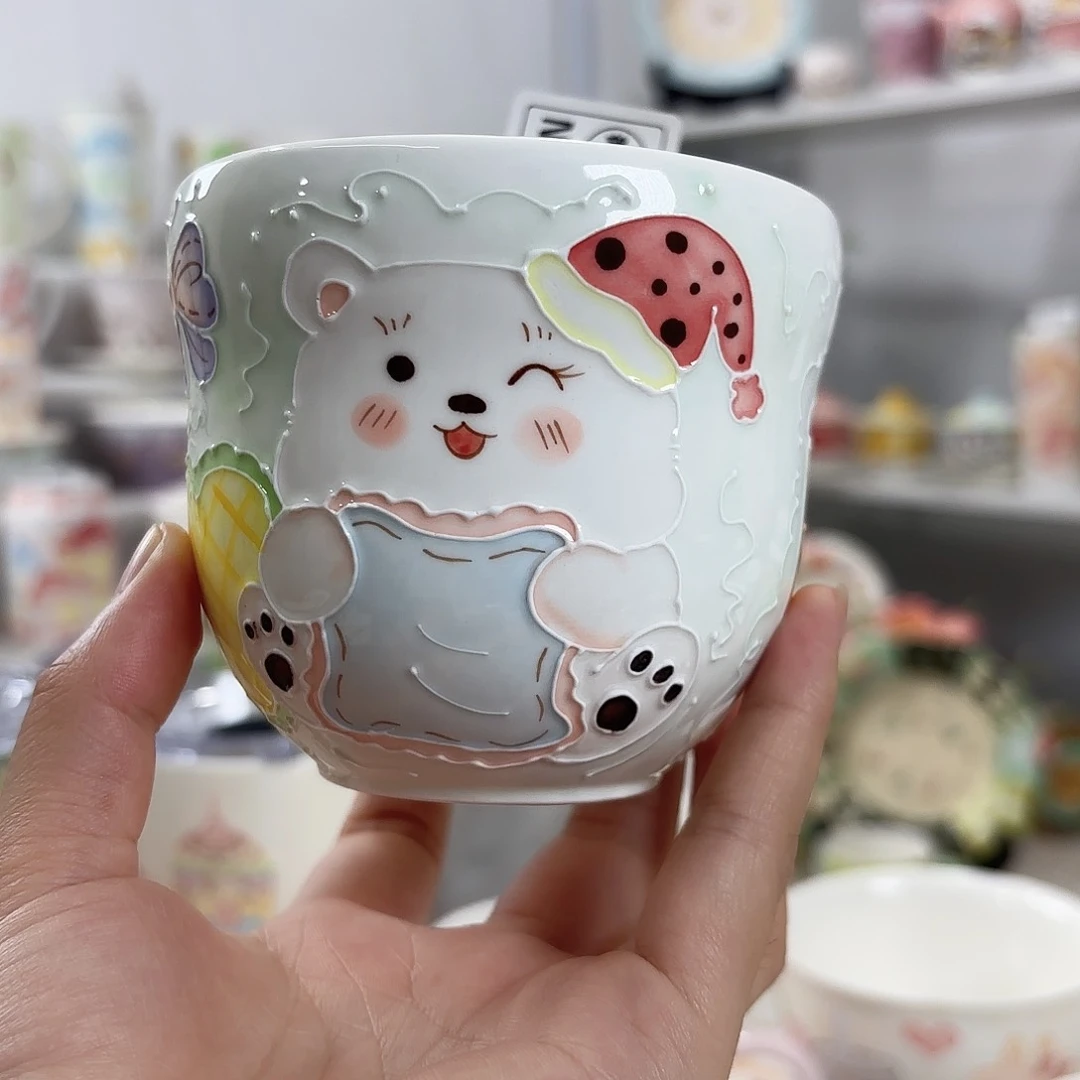 手绘高温釉下彩陶瓷