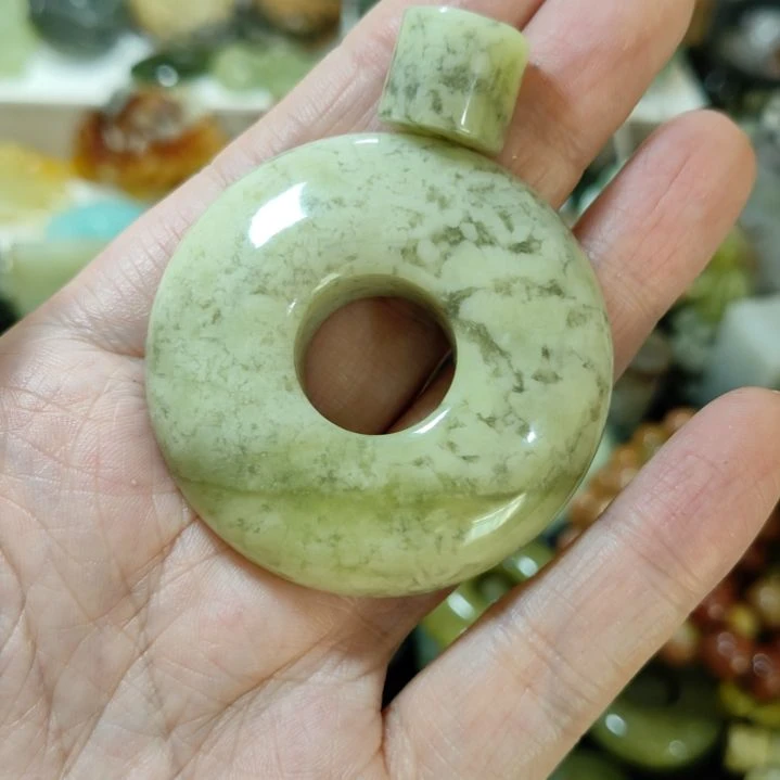 岫玉平安扣未镶嵌