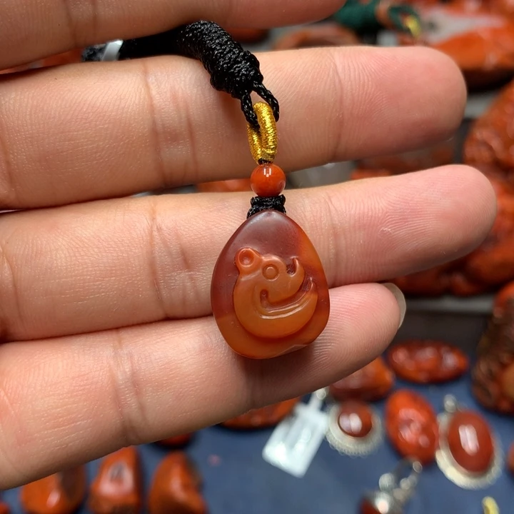 南红玛瑙未镶嵌吊坠(不含链)