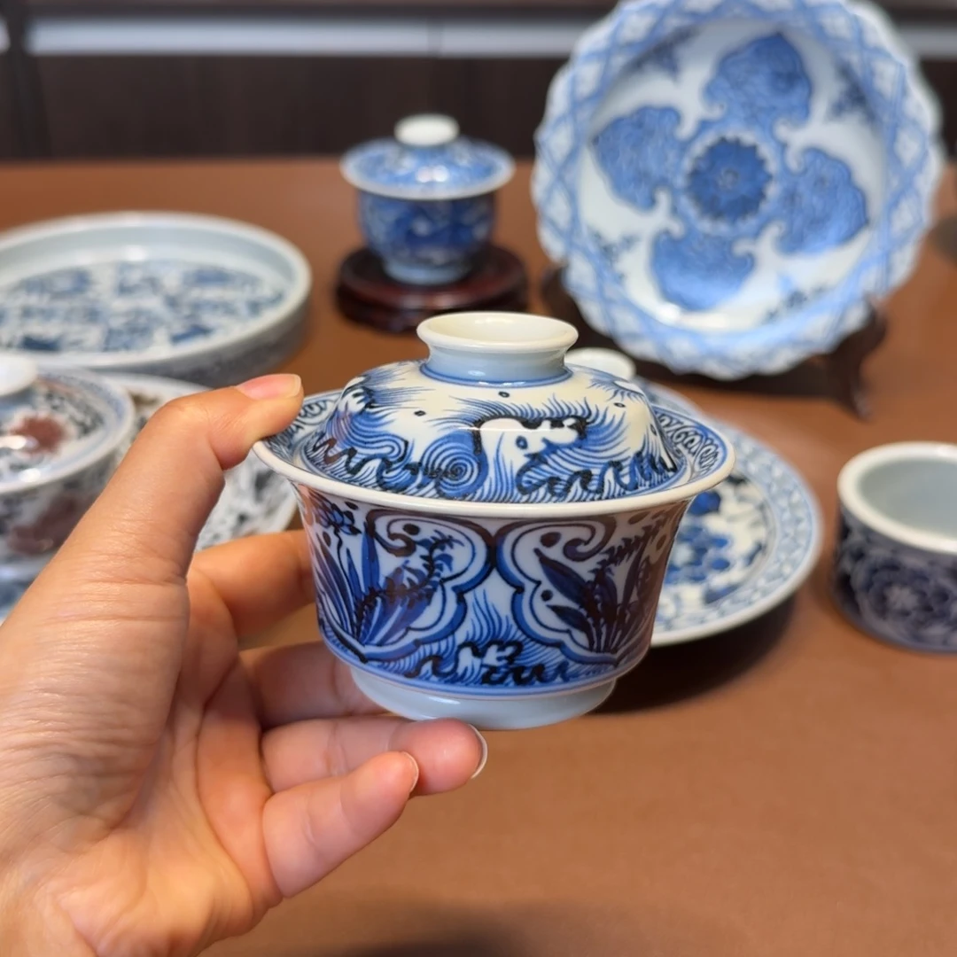 手工手绘茶具微瑕