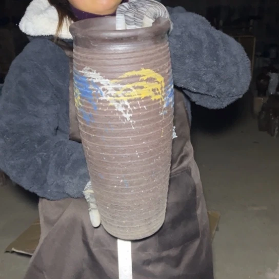 红陶口16高40瑕疵