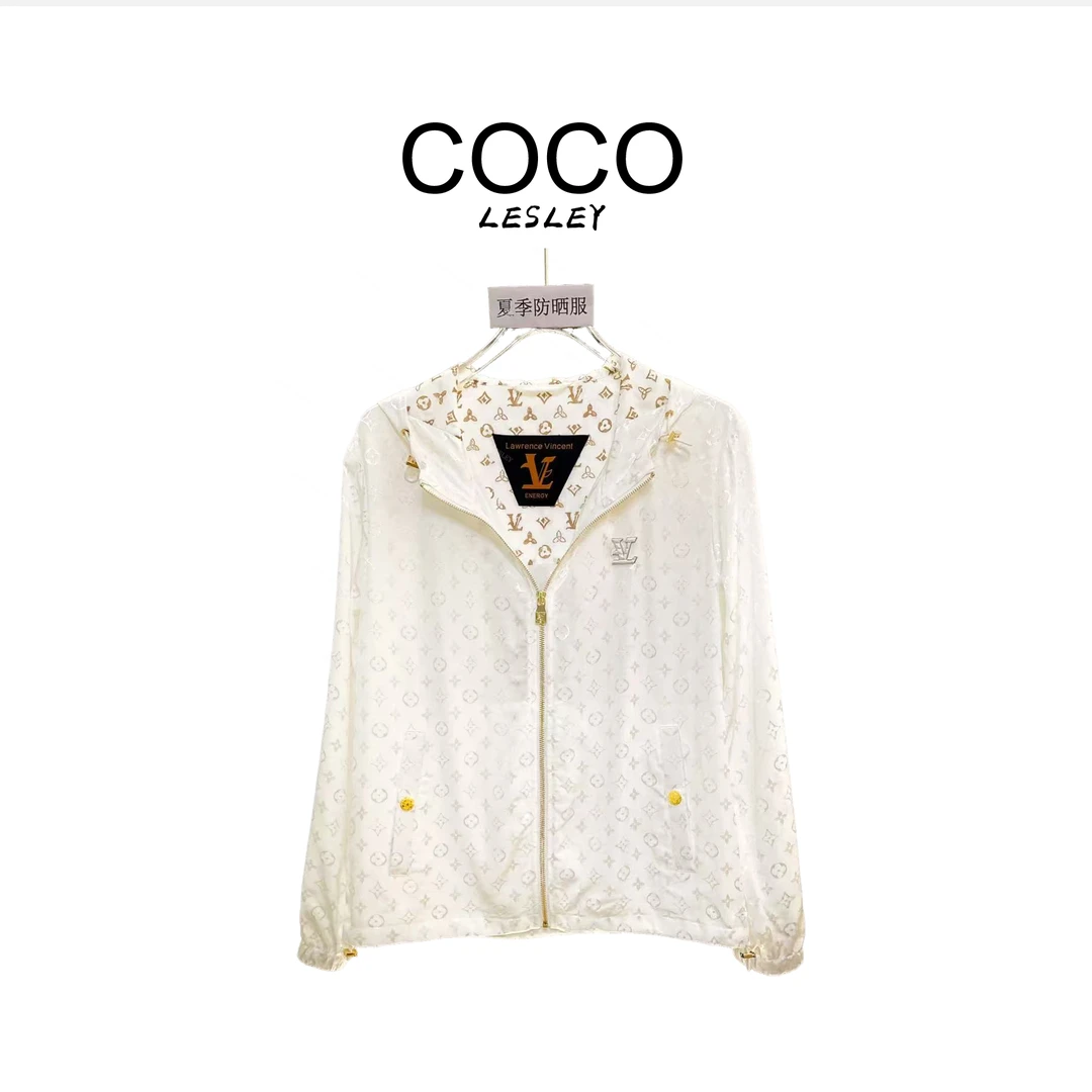 COCO LESELY 夏季冰感拉链长袖连帽外套防晒衣外穿男女同款J510