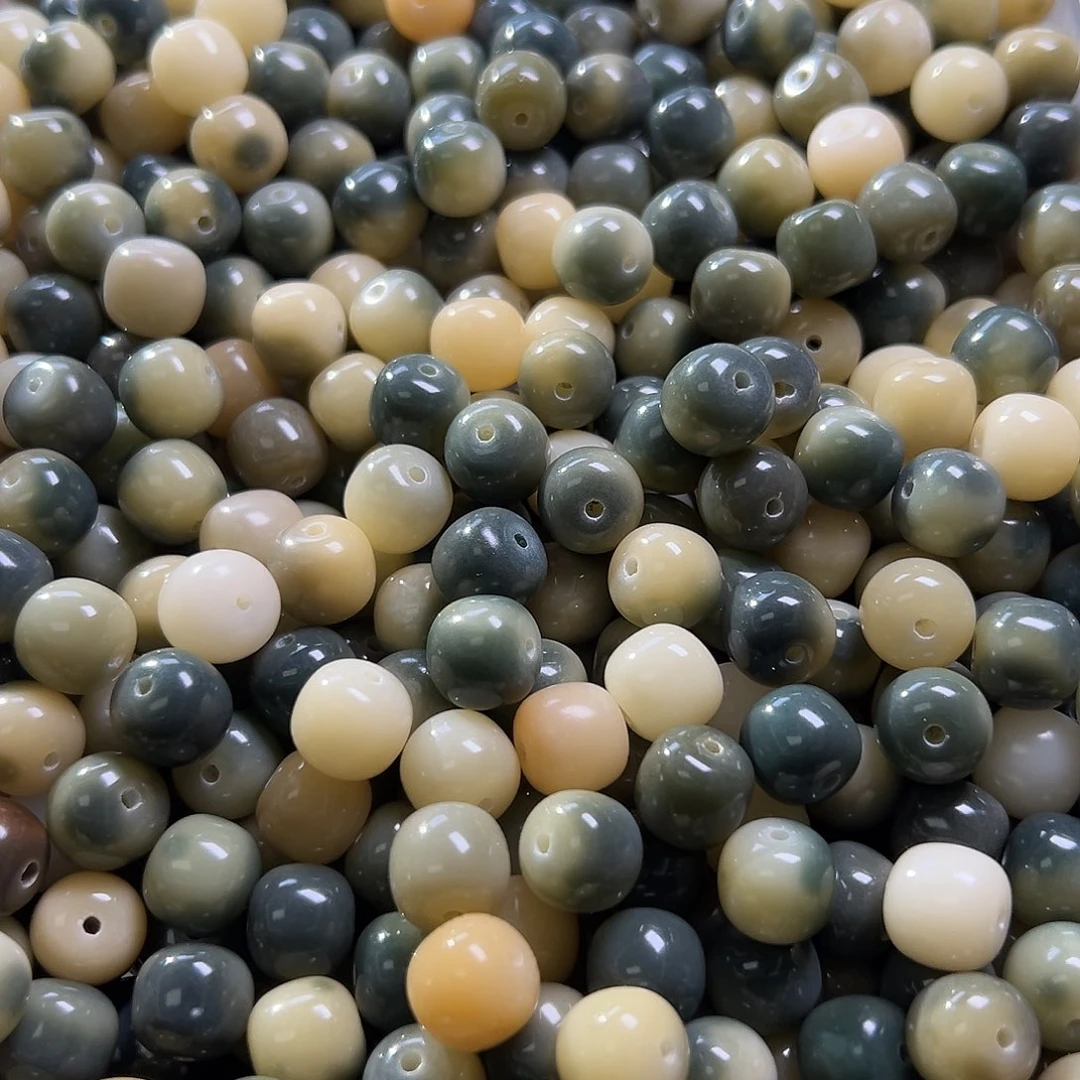 白玉菩提吊坠110颗卡12皮蛋桶