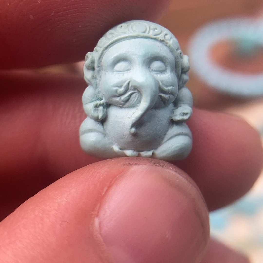 绿松石未镶嵌藏扣