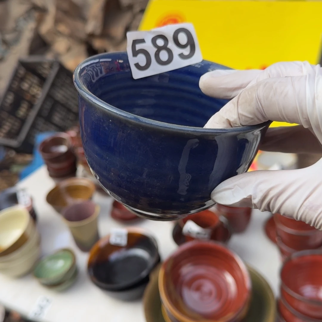 茶盏陶瓷工艺品，磁州窑国营五厂煤烧传家宝