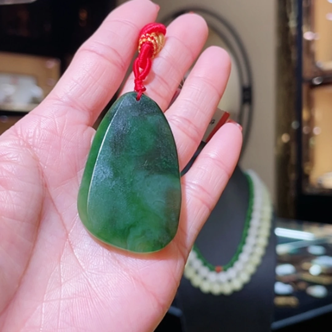 【闪购商品】和田玉（碧玉）刮痧板未镶嵌/包挂