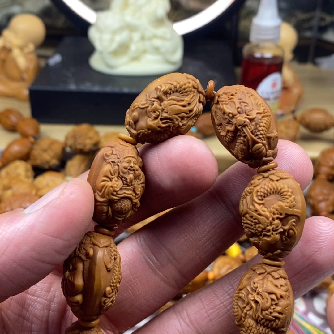 橄榄核手串/手链橄榄核雕刻工艺手串7
