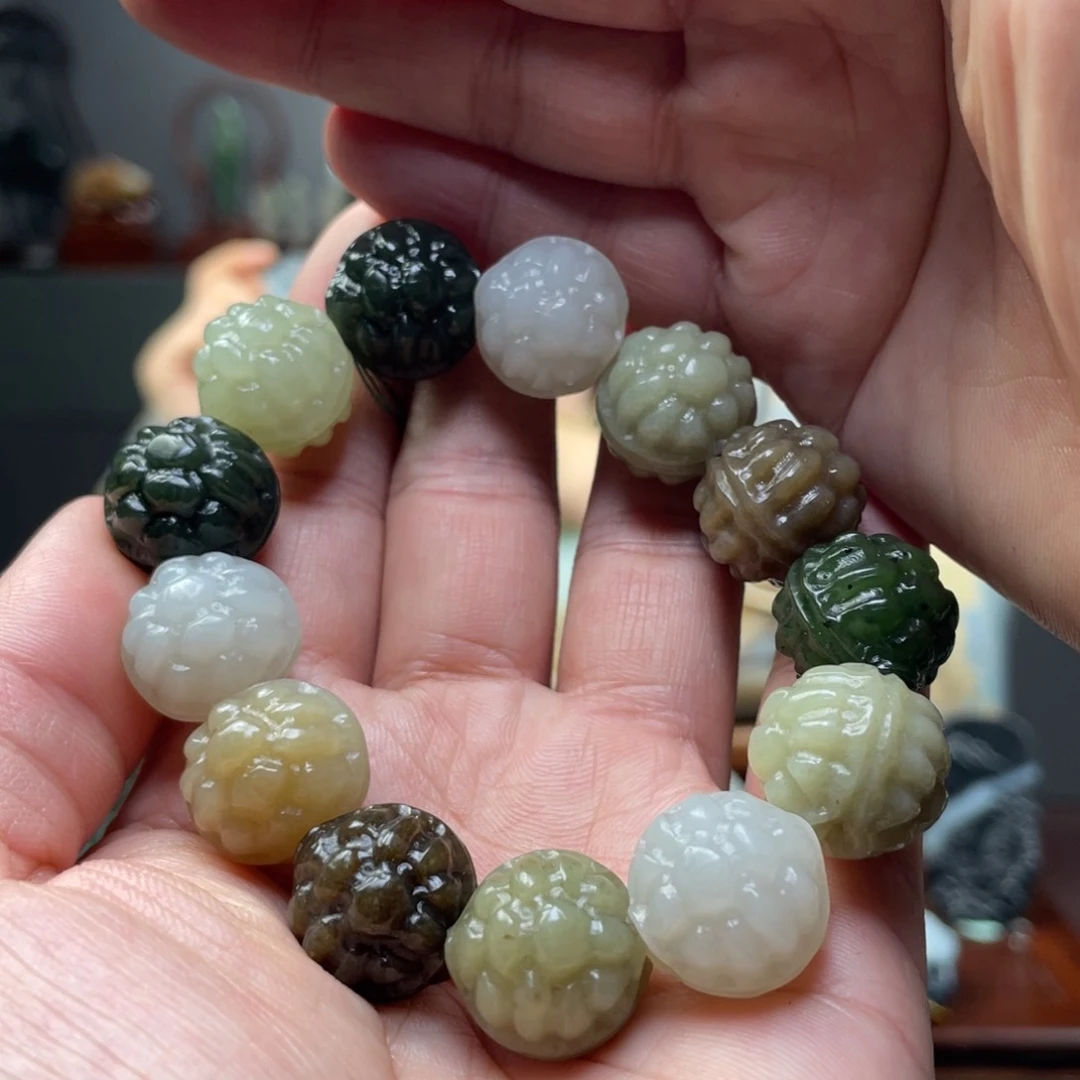 未镶嵌和田玉把件和田玉手串未镶嵌