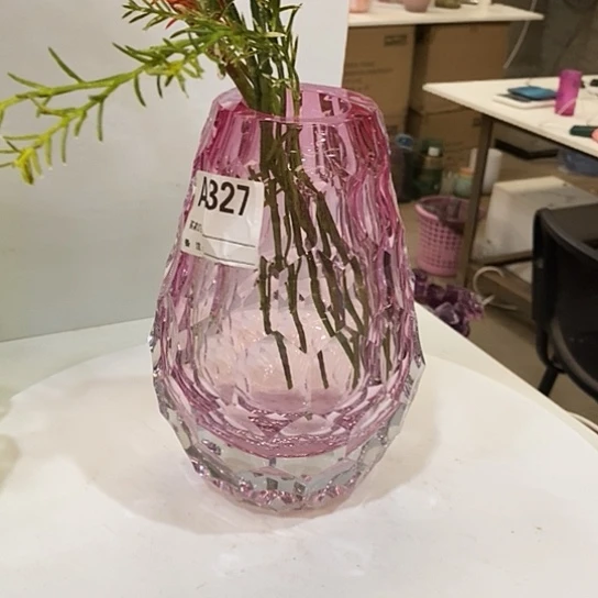 琉璃水晶花瓶高22厘米