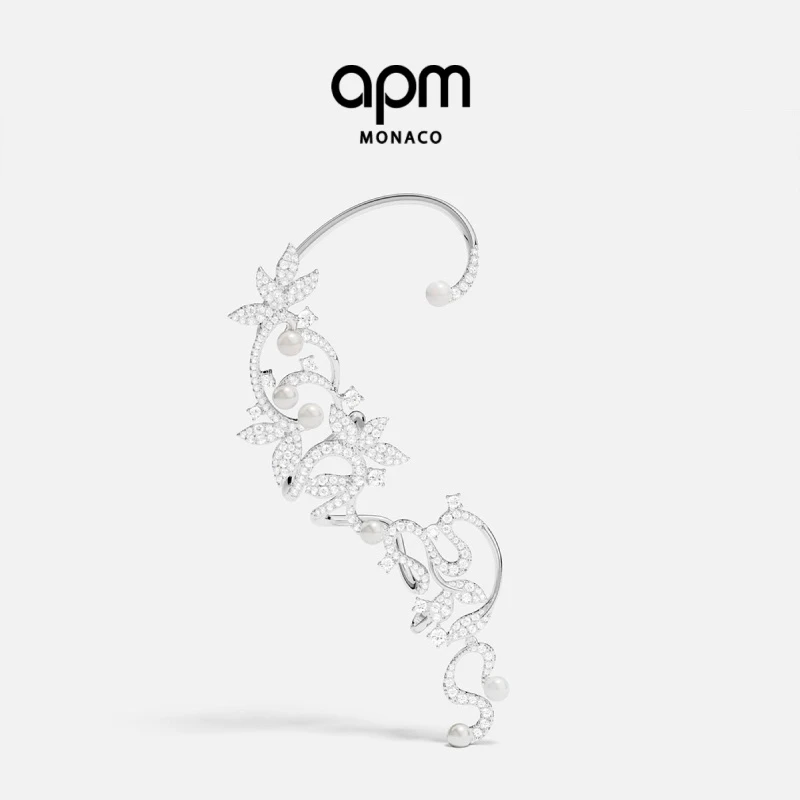 APM Monaco 单只花朵耳夹高级设计感耳饰