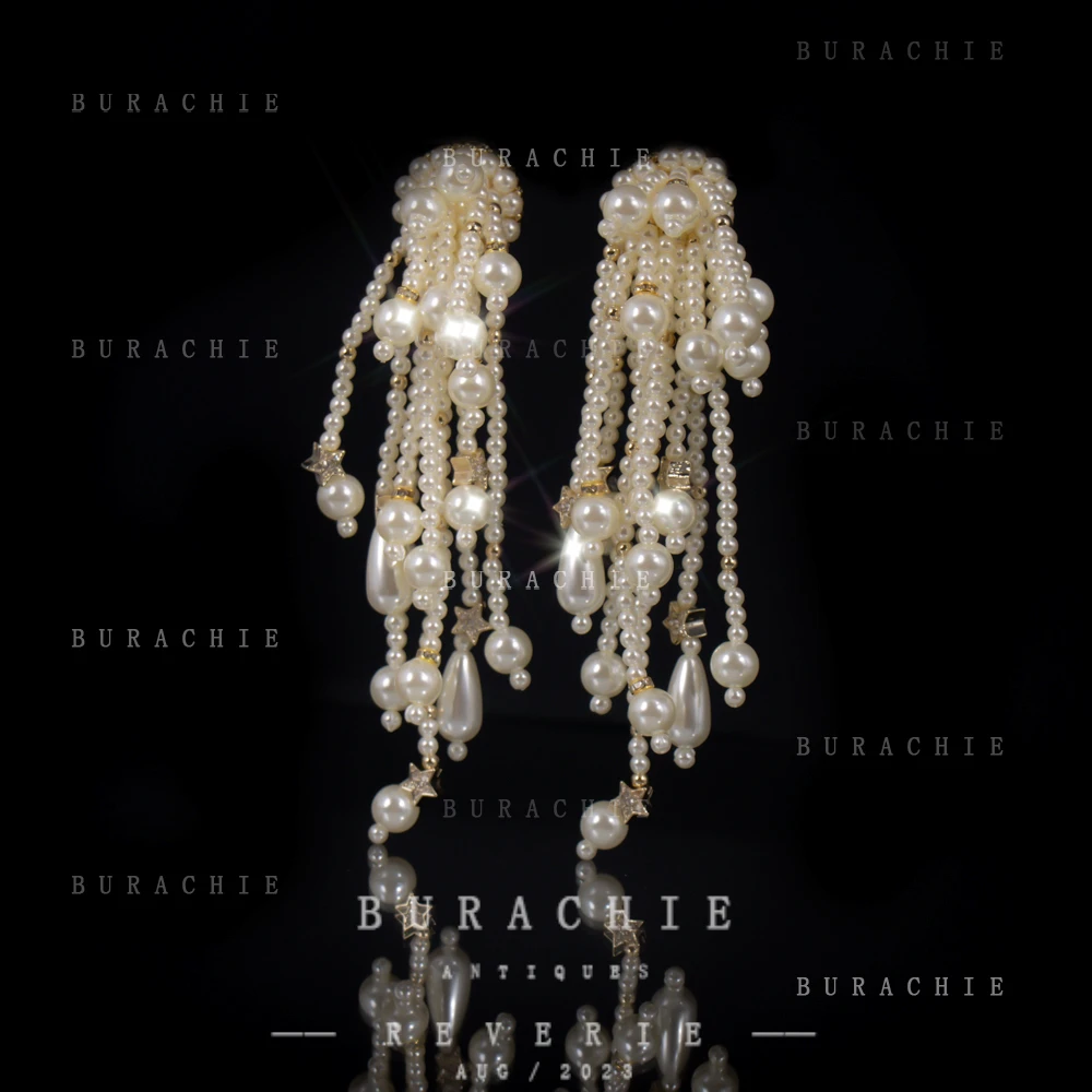 铜合金仿珍珠耳饰 【6978】周年珍藏英｜经典原标克拉款CrownFrett