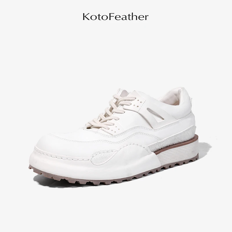 珡羽KotoFeather 高端水洗马皮男鞋手工皮鞋运动休闲鞋板鞋【森】