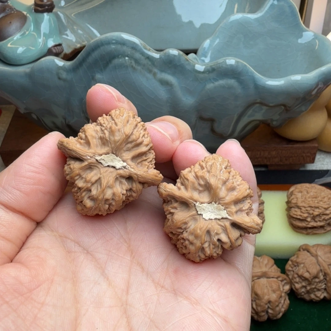 核桃文玩核桃吊坠密纹34+