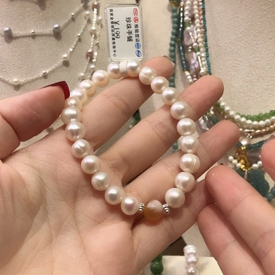 手绳淡水珍珠合金