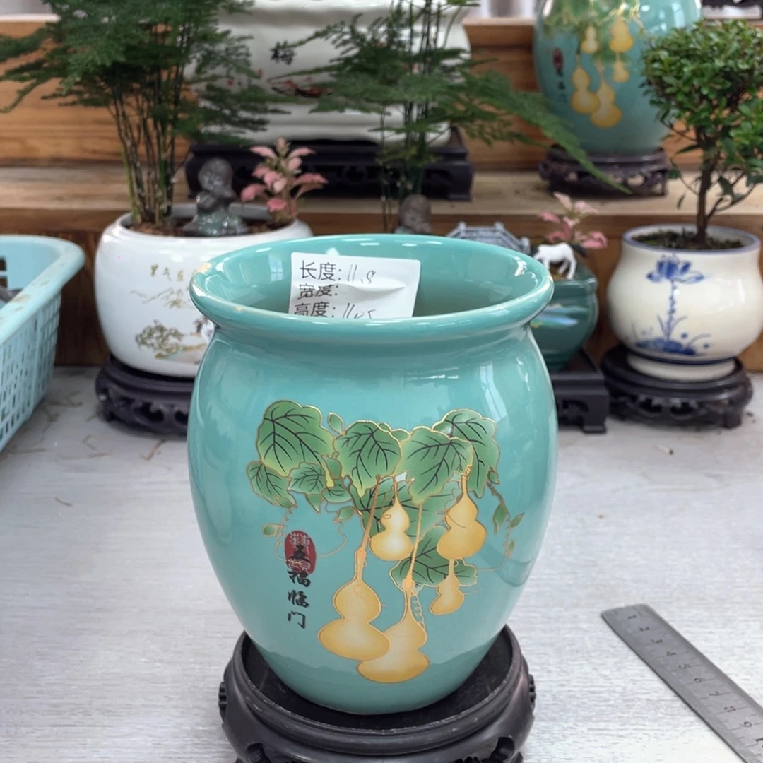 陶瓷花盆陶瓷玉盆紫砂艺术花盆