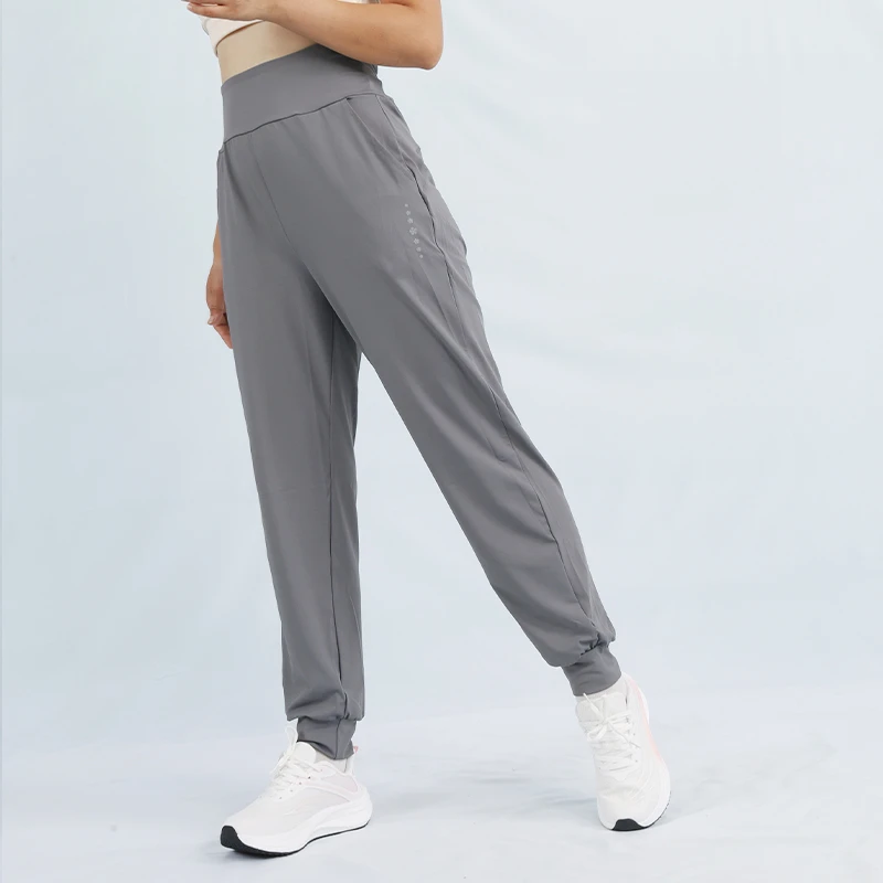 跑步高腰速干运动长裤厚款运动裤瑜伽束脚运动裤休闲裤宽松弹力