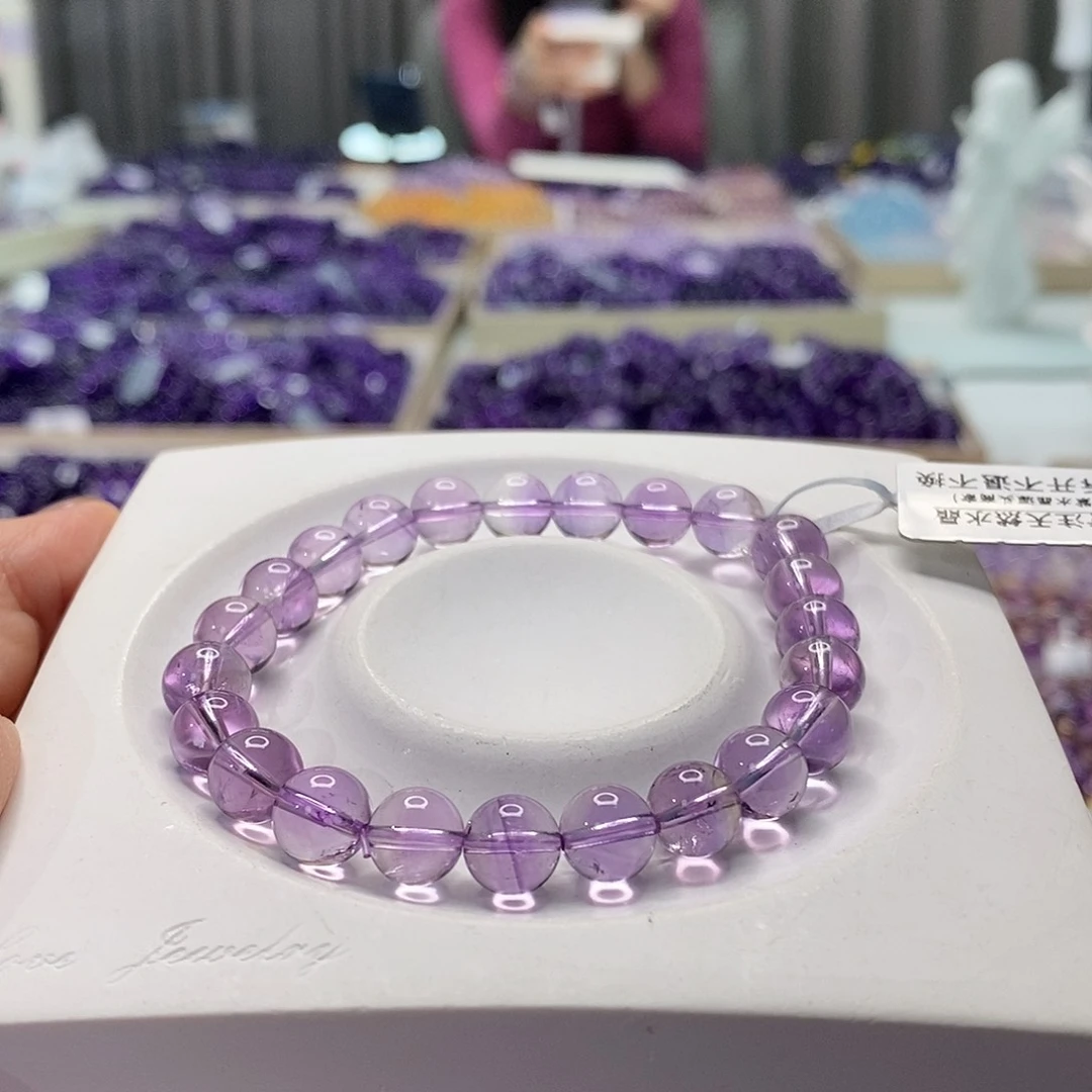 未镶嵌手串水晶巴西紫水晶8M