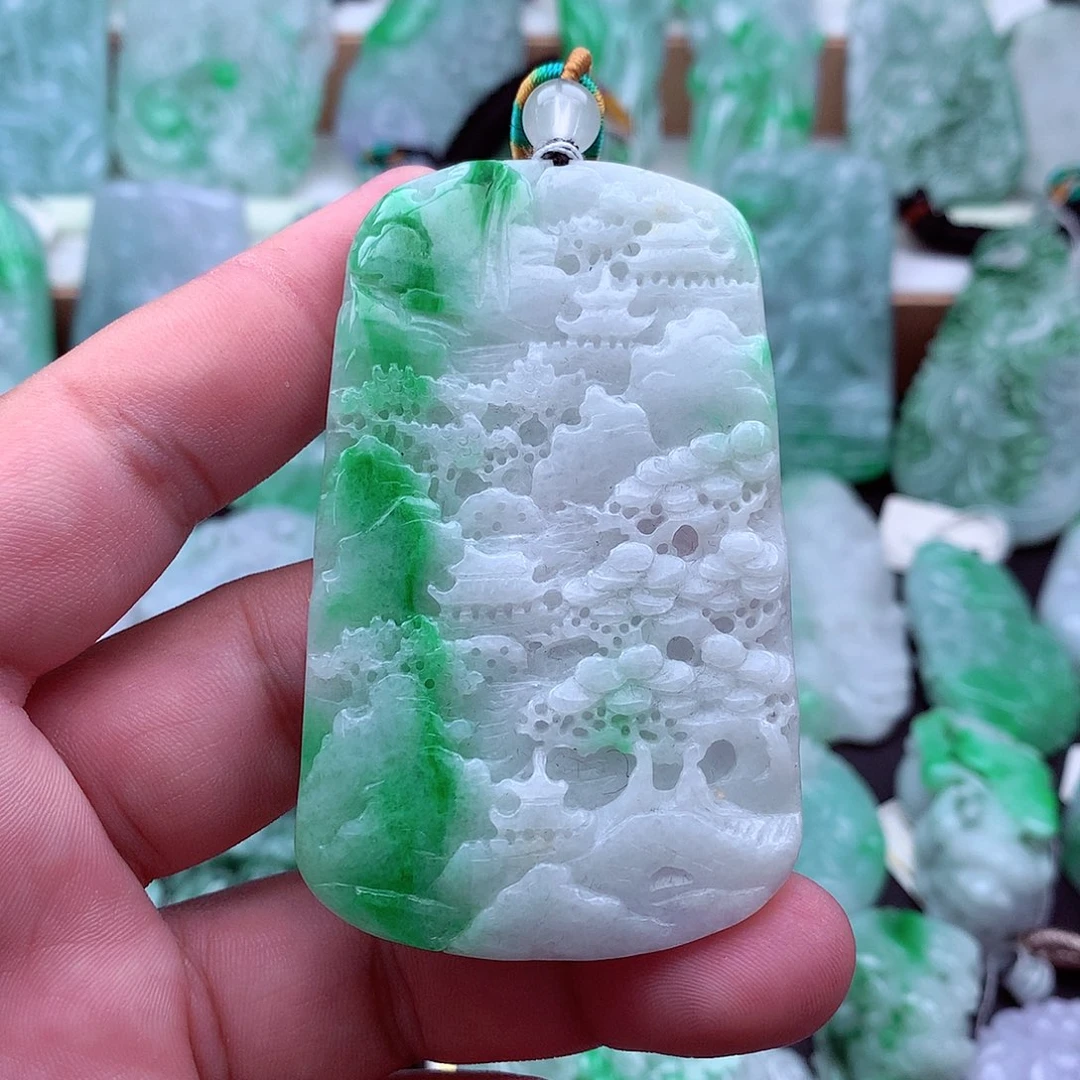 翡翠未镶嵌吊坠(不含链)