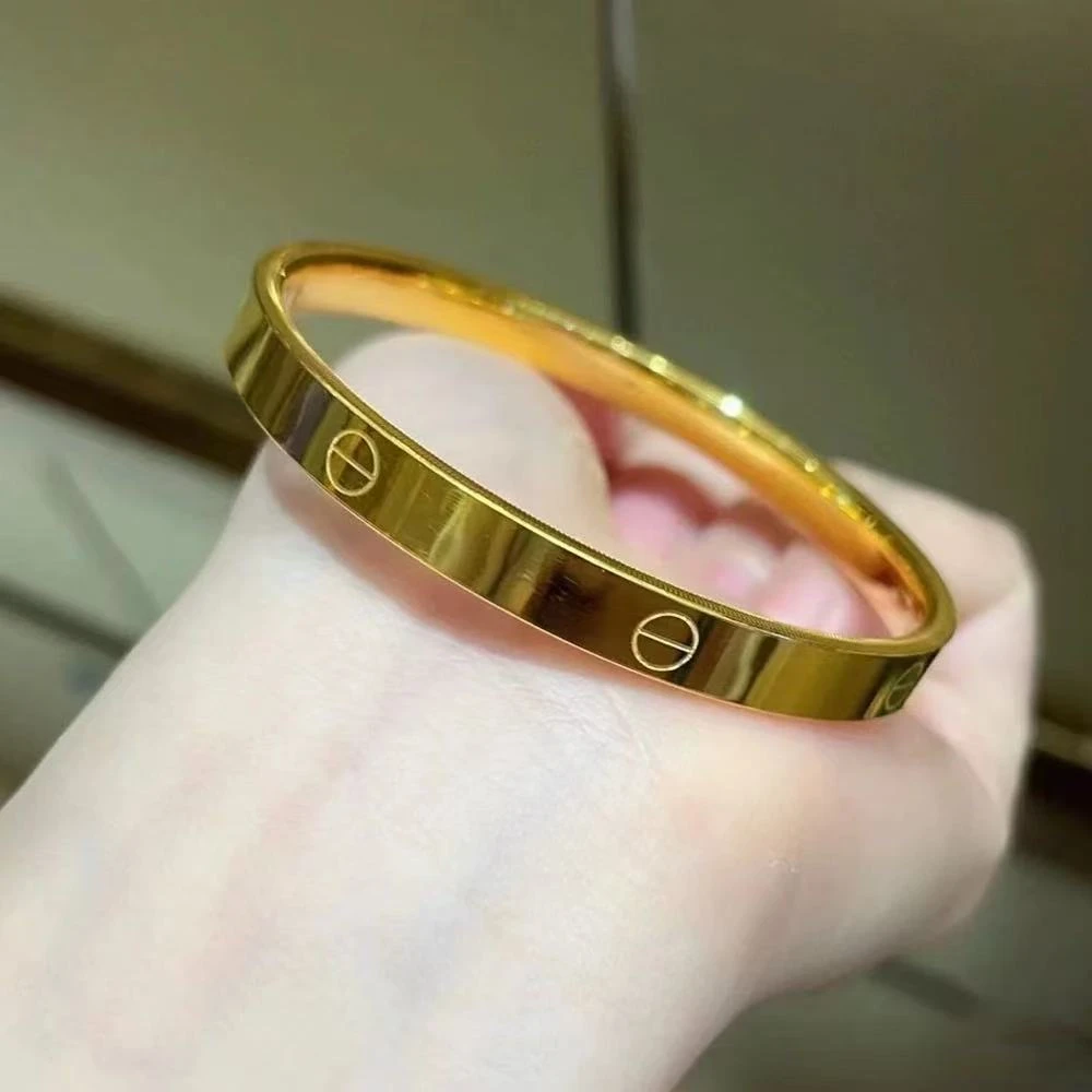 铜合金手链 159卡家带字手镯