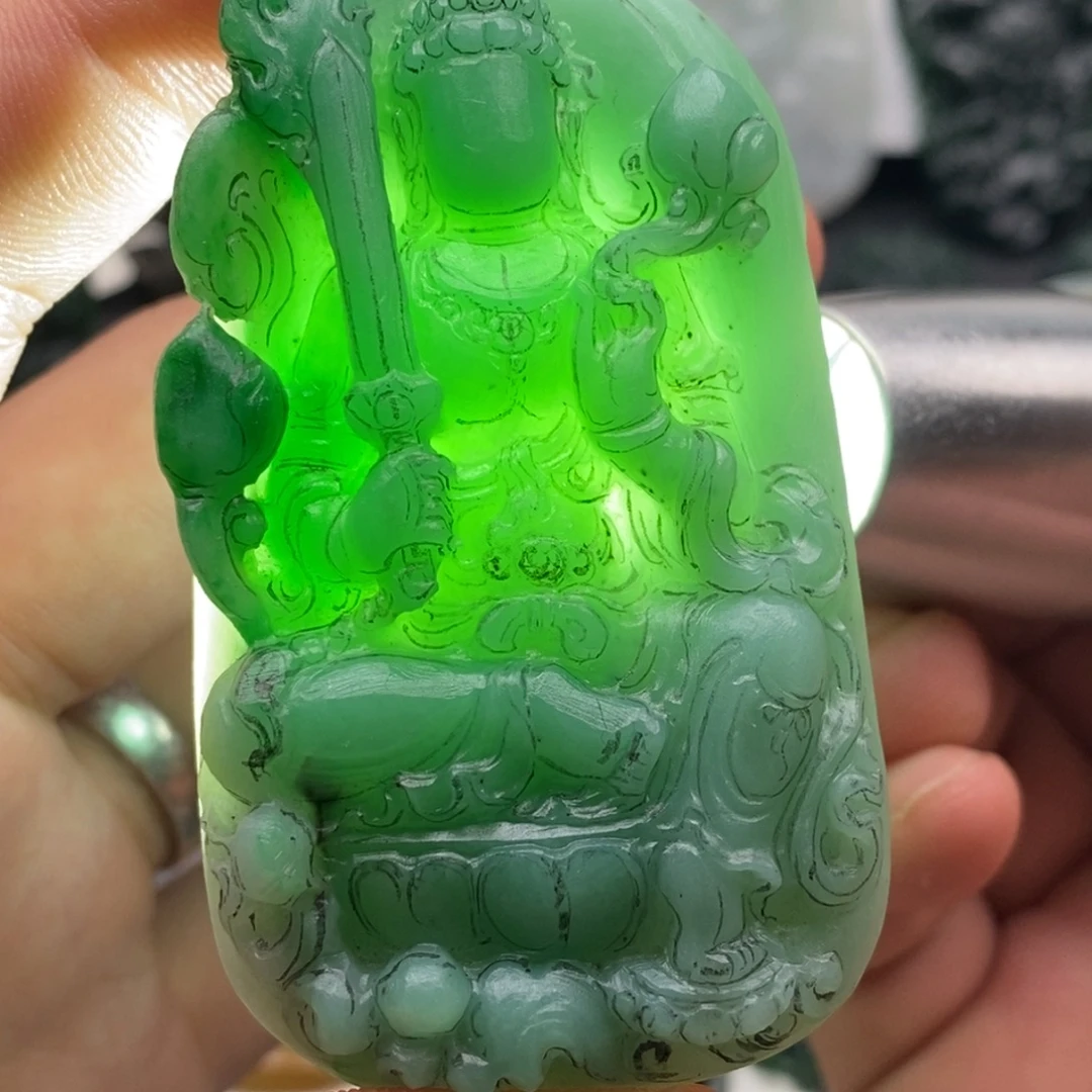 定制翡翠未镶嵌天然翡翠A货虚空藏