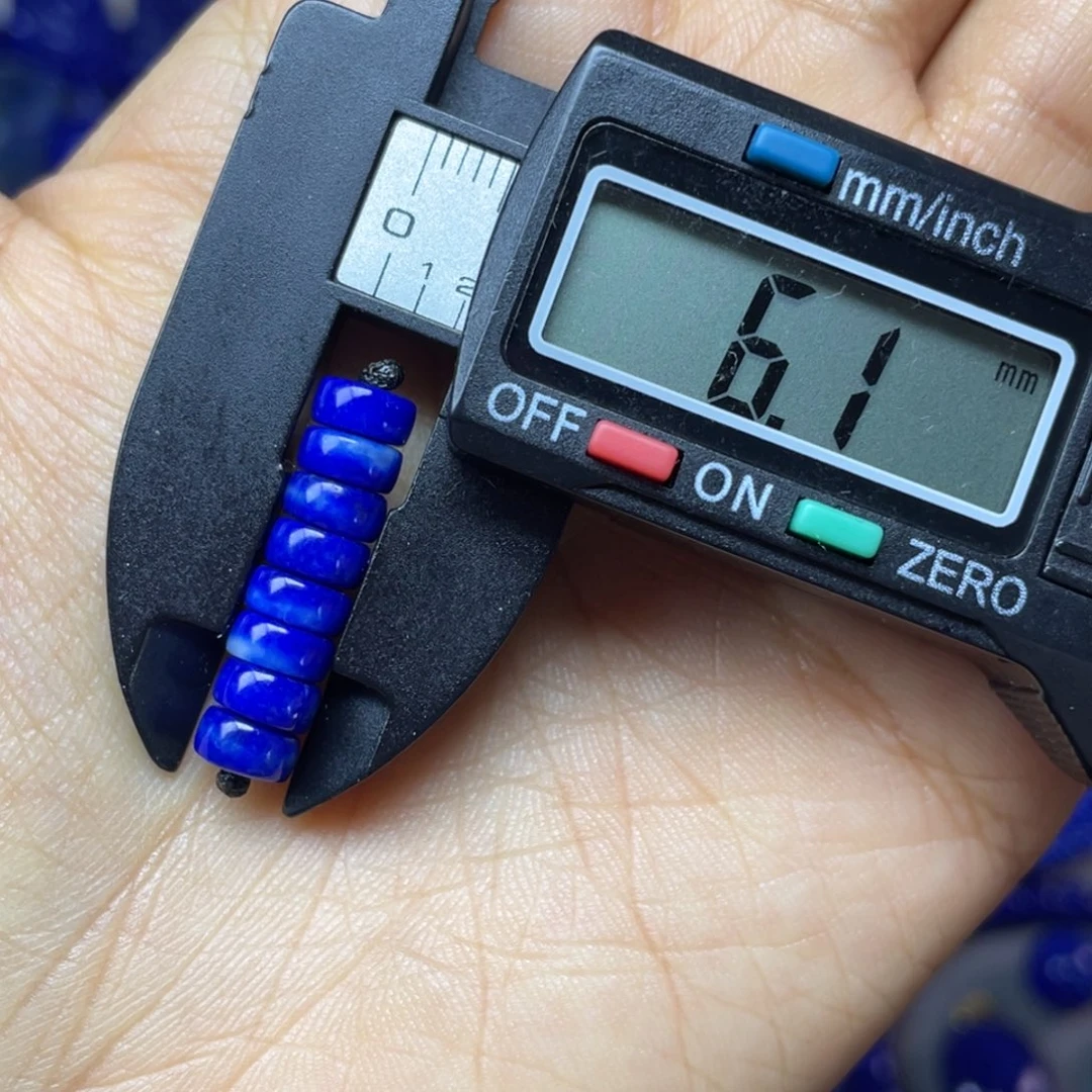 青金石未镶嵌6mm隔片配饰