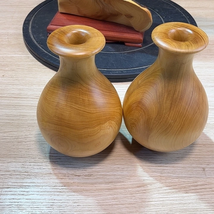 修***。柏木工艺品摆件花瓶