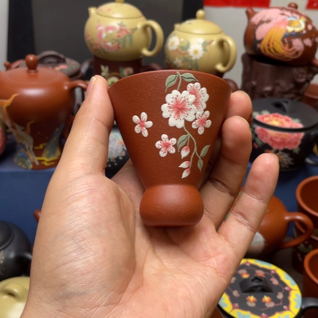 紫砂茶杯紫砂主人杯100cc