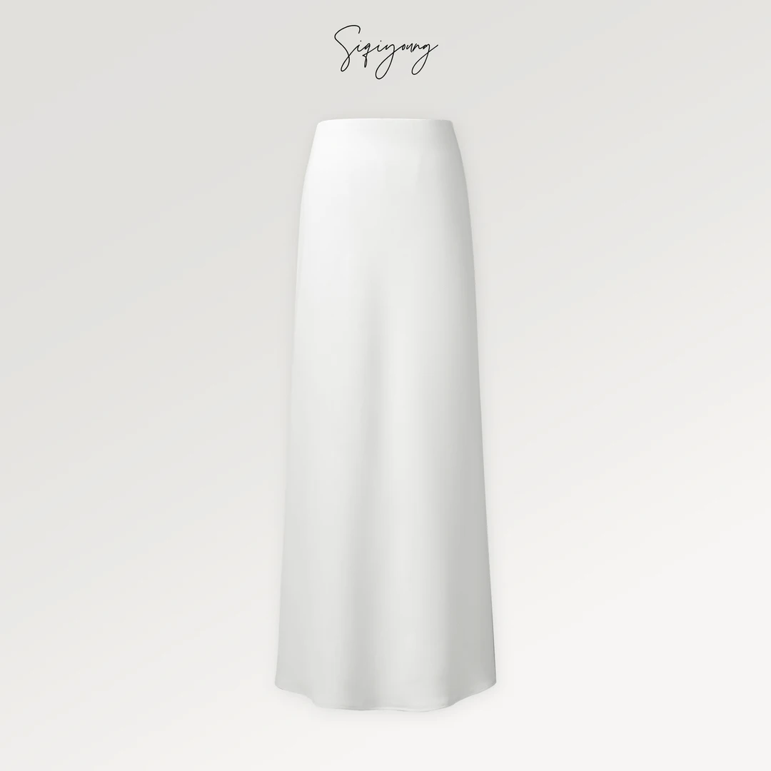 SIQIYOUNG【Maggie精选】香水百合-素色半裙