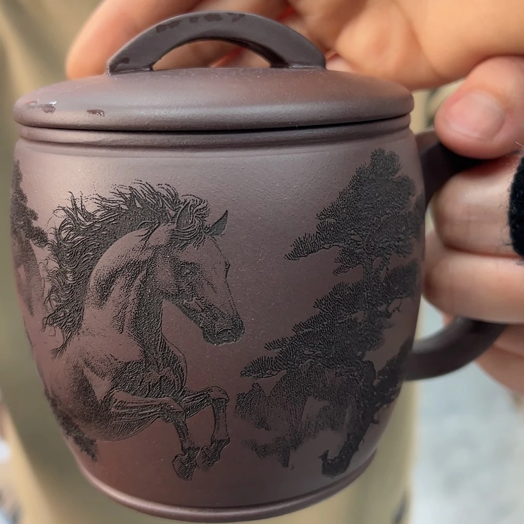 紫砂茶杯原矿紫砂