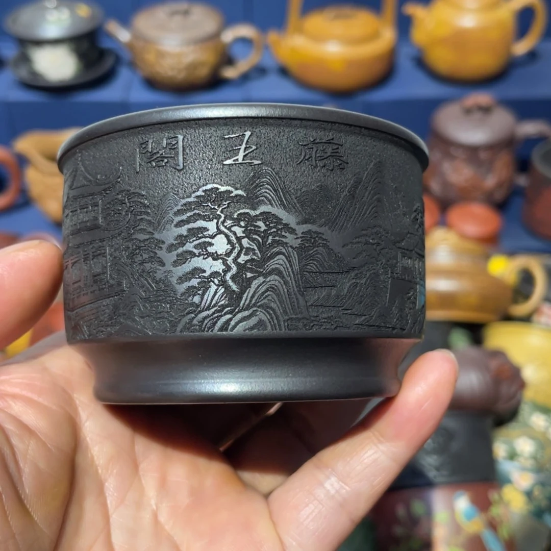 原矿紫砂手工主人杯