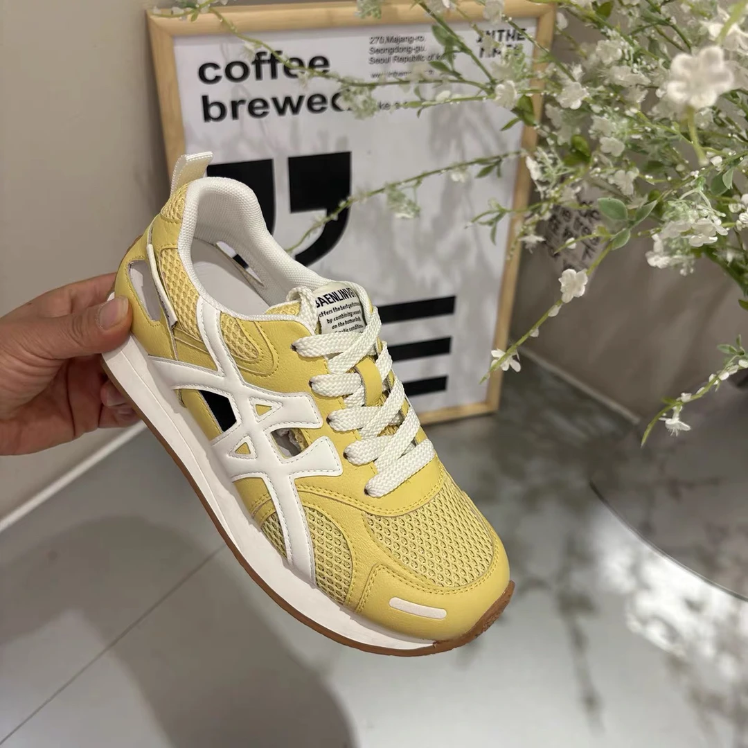 《鞋爱》80216夏季新款单网老爹鞋镂空透气休闲运动鞋