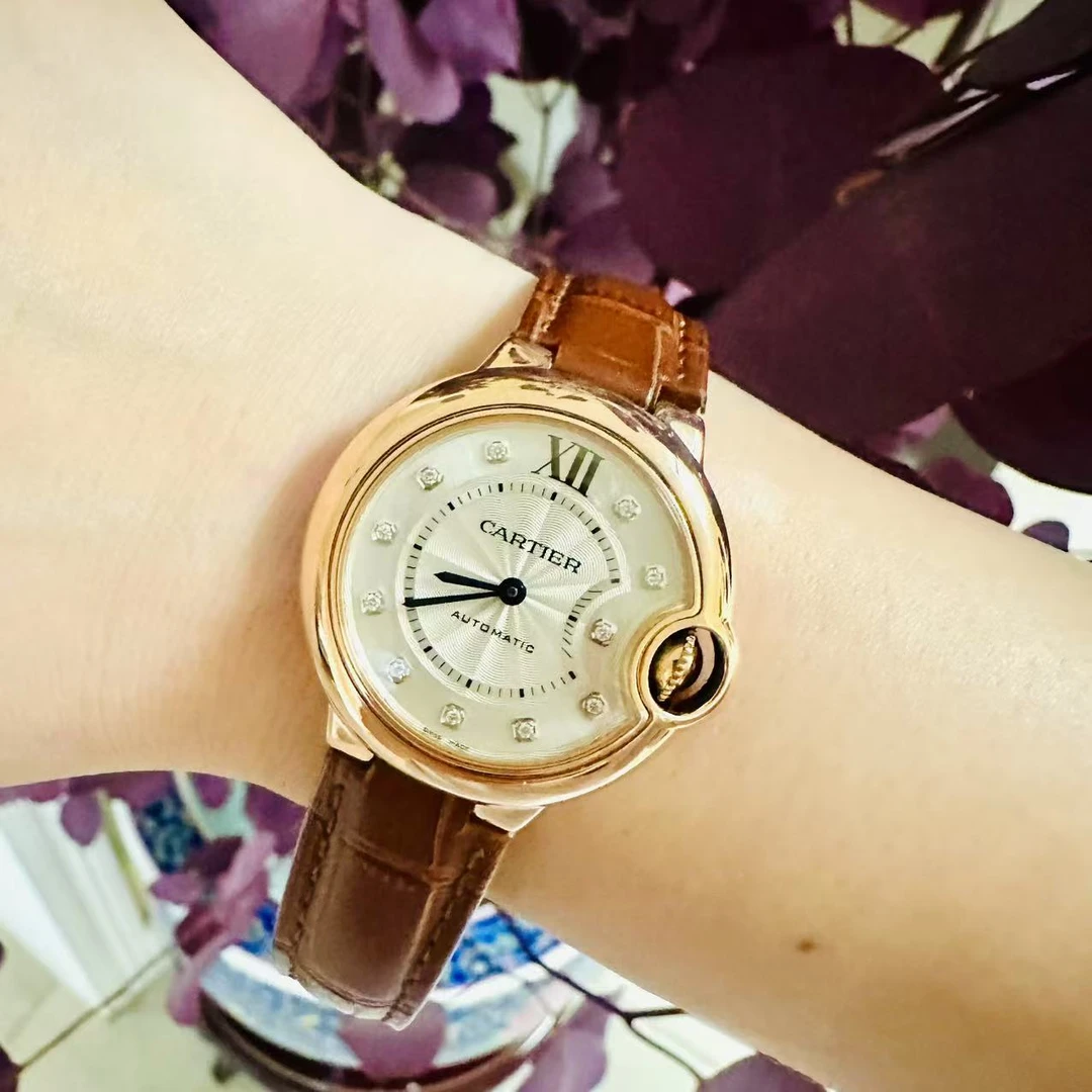 95新 Cartier/卡地亚 自动机械,33毫米,玫瑰金,250211009