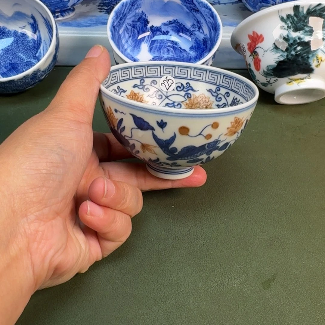 陶瓷景德镇纯手绘茶具圆圆225