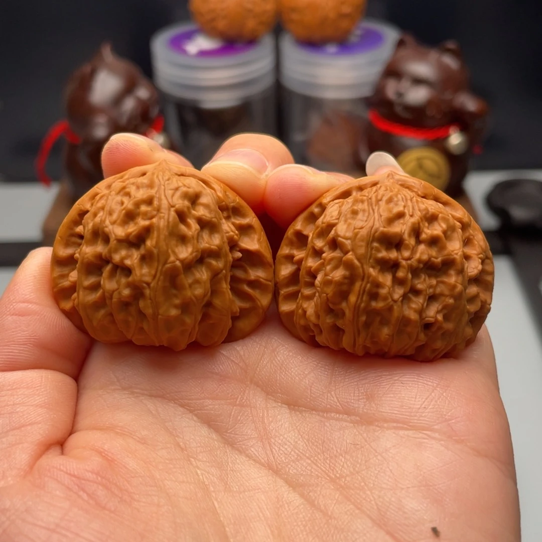 文玩核桃把件白狮子39福利拍