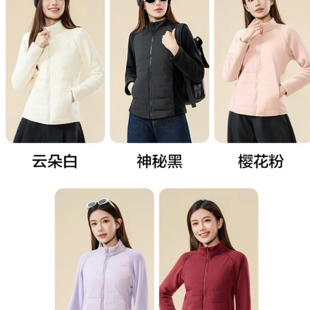 轻盈护暖羽绒小蛮腰立领修身百搭保暖外套62506