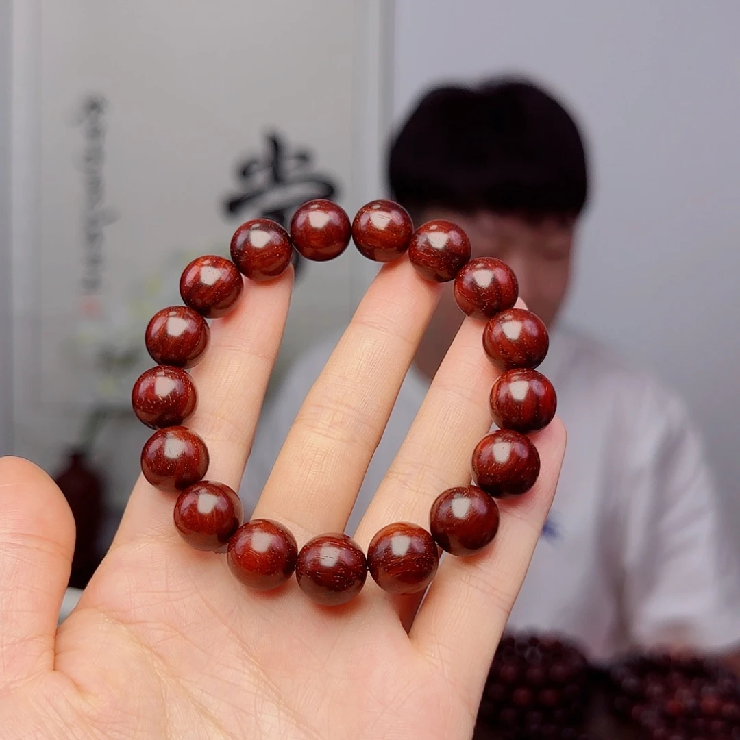 小叶紫檀手串/手链╭***檀香紫檀1.2中