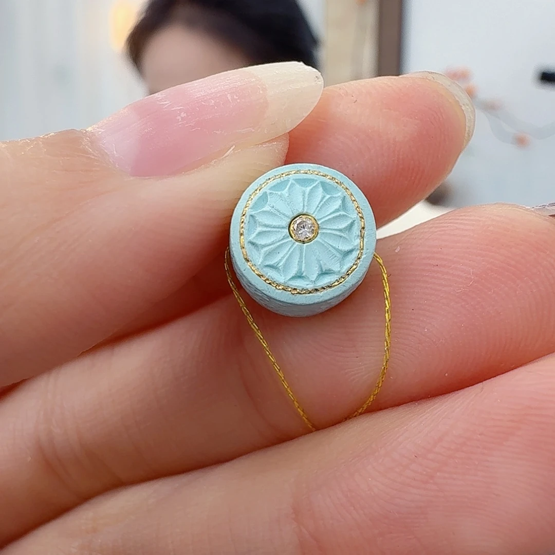 绿松石未镶嵌珠宝半成品