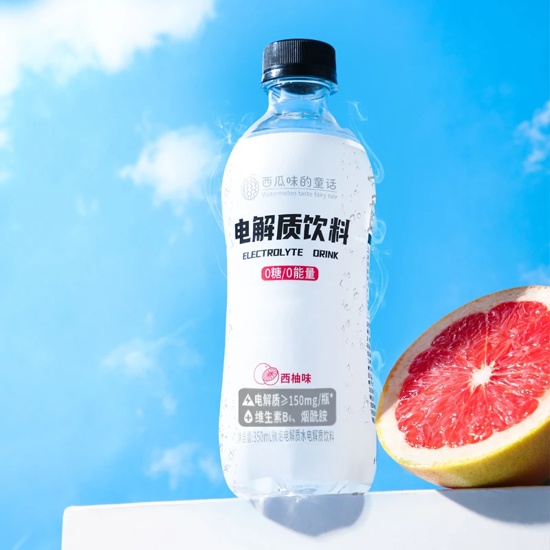 西瓜味的童话微泡电解质水0糖0能量-西柚口味350毫升12瓶
