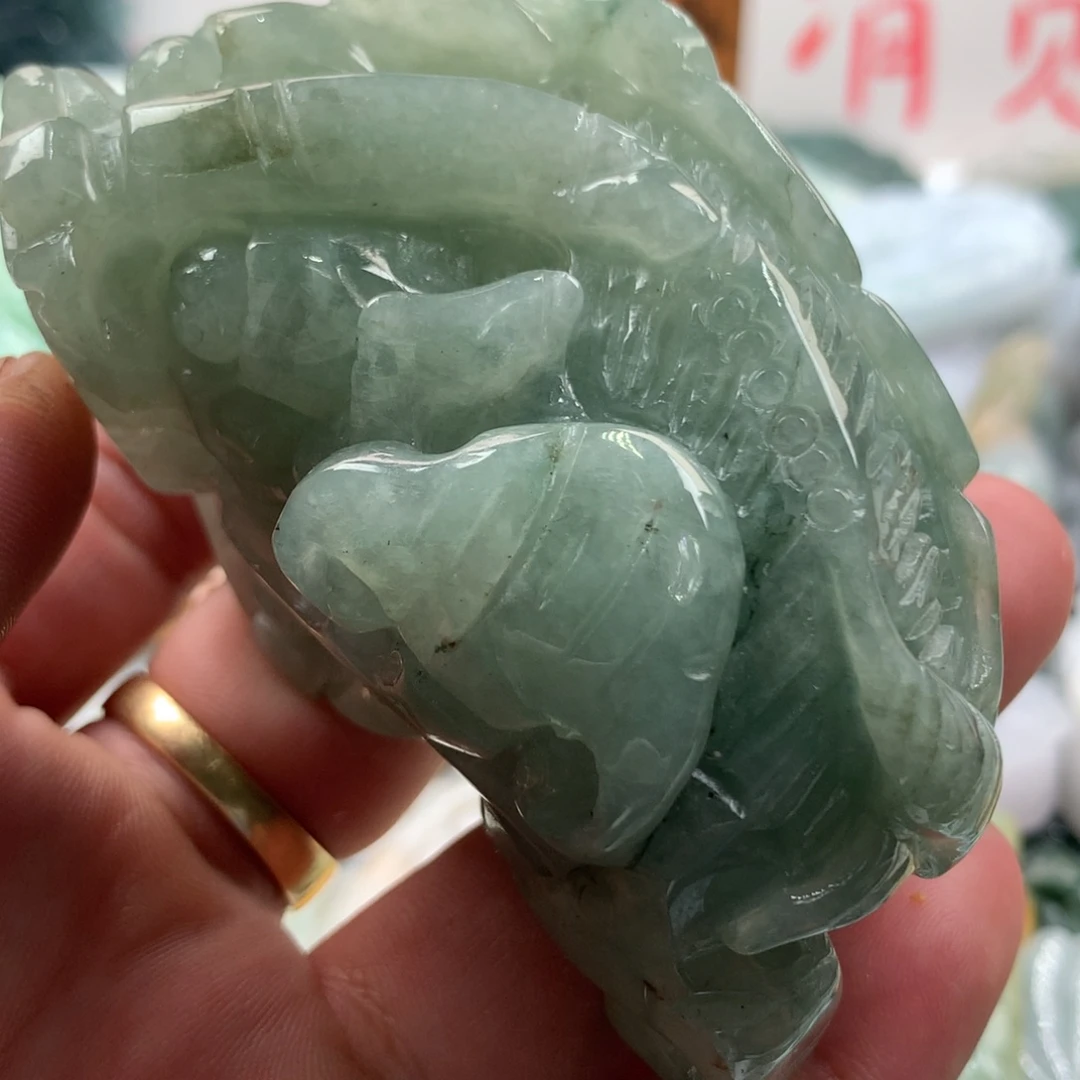 翡翠未镶嵌颈饰保真天然a货翡翠