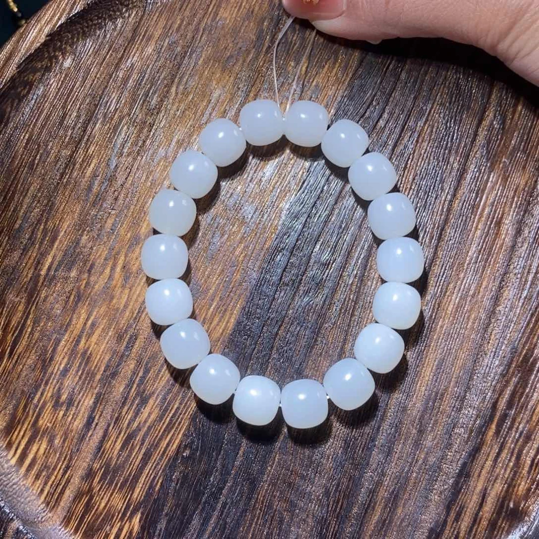 和田玉手串未镶嵌卡12老型