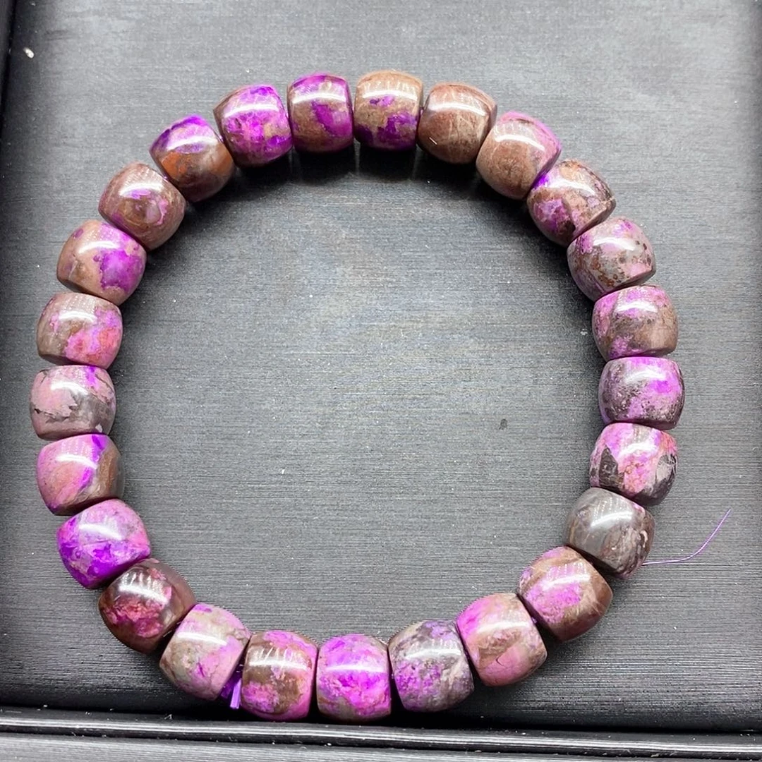 苏纪石（舒俱来）未镶嵌南非舒俱来咖皮鼓珠单圈