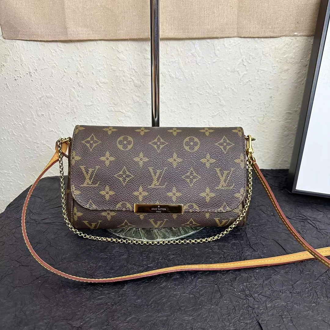 95新 LouisVuitton/路易威登 古登中古/lv挚爱中号/斜挎包/腋下包