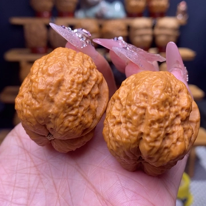 文玩核桃把件饕餮43号
