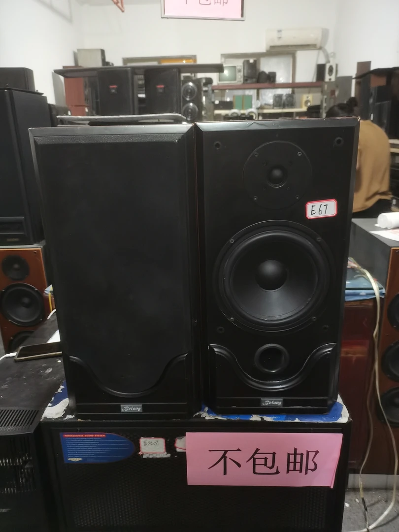 E67号书架音响一对 八寸两分频 运费自理