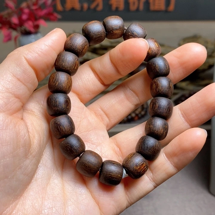 沉香手串越南富森红土糖心1.2