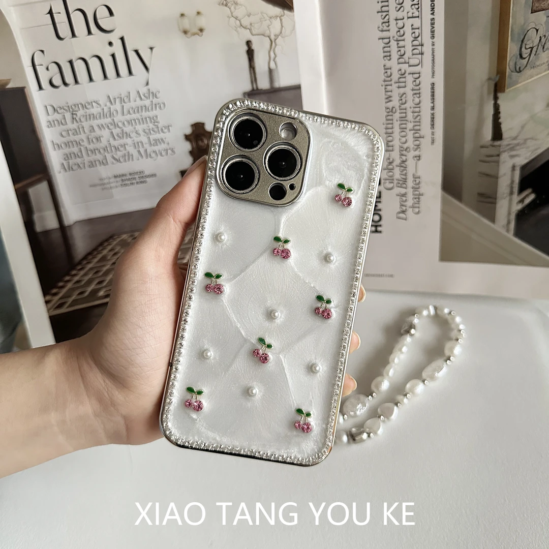 ins风小清新可爱樱桃手机壳适用苹果荣耀华为小米OPPOvivoiPhone