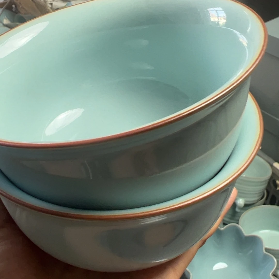 天青色汝瓷碗微微瑕